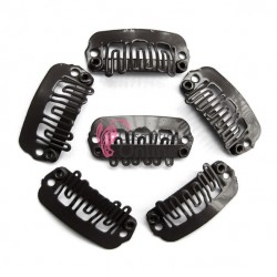 Clipsuri / Cleme Clip-On pentru extensii de 2,8 cm, 15 buc Cod: 2409 - Negre 